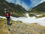 47 Siamo ai laghetti, la prima parte del laghetto basso ricoperta da neve...